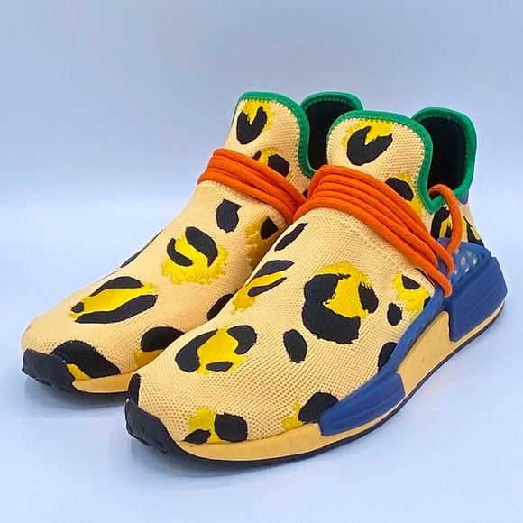 Adidas x Pharrell Williams NMD Hu Animal Print” Running Shoes